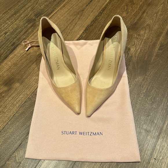 Stuart Weitzman 75 Pointed Toe Pumps - Picture 2 of 6